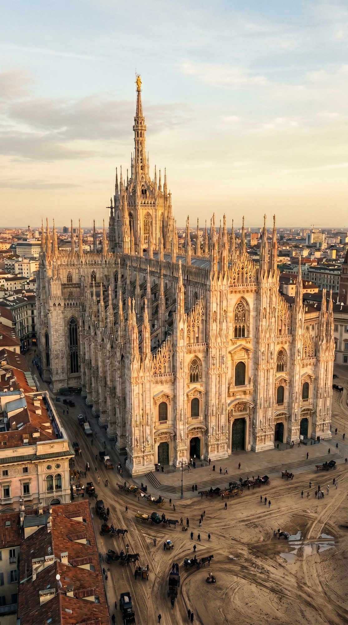 Duomo di Milano construction timelapse